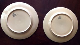 Nicholas Mosse Pottery Dinner Plates (Set of 2) Geranium Pattern Retired Design 5