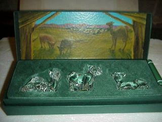 Waterford Marquis Christmas Crystal The Nativity Animals Mib