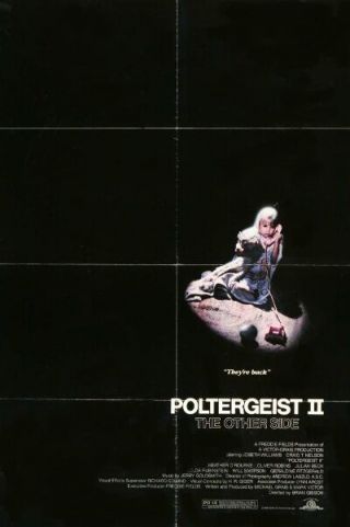 Poltergeist Ii - 1986 - Orig 27x41 Movie Poster - Reg.  Style - Jobeth Williams