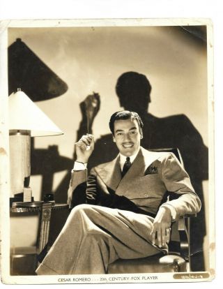 1940s Cesar Romero Glamour Exquisite Stunning Vintage Photo 134