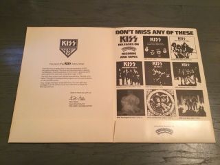 KISS ARMY KIT - 2nd Edition - 1977 LOVE GUN - FOLDER ONLY AUCOIN 2