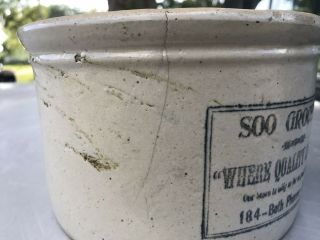 RARE RED WING STONEWARE ADVERTISING SOO GROCERY SIOUX FALLS,  SD BUTTER CROCK 3