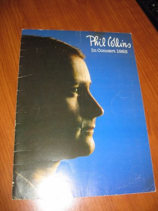 Phil Collins " In Concert 1983 " Tour Concert Program Autographed Chester Thompson