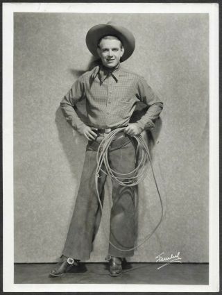 Western Fred Gilman 1930s Doubleweight Promo Portrait Photo Cowboy