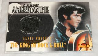 Elvis Presley Piece Of American Pie Leather Jacket Relic 2001 Topps American Pie