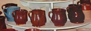 McDade Pottery quart - size pitcher - rare Texas stoneware 7