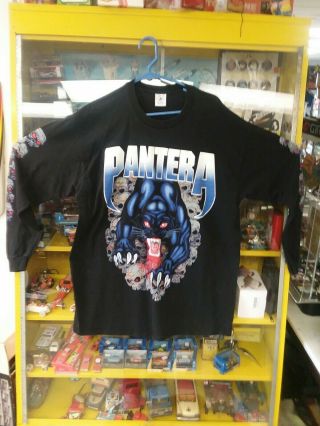 Rare Vintage Pantera Long Sleeve Panther Shirt Xl Color Rock And Roll