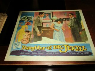 Daughter Of Dr.  Jekyll,  Lobby Card 1 John Agar,  Gloria Talbott