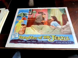 Daughter Of Dr.  Jekyll,  Lobby Card 3 John Agar,  Gloria Talbott