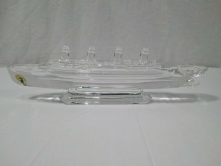 Waterford Crystal Titanic Vintage Steam Ship Ocean Liner Cruise Ship