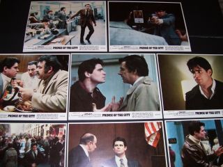 1981 Prince Of The City Complete Set Of Eight Lobby Cards