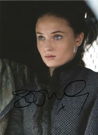 Sophie Turner Signed 6x8 Photo / Autograph Game Of Thrones X Men