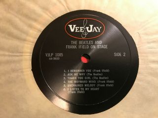 Jolly What The Beatles and Frank Ifield - On Stage vinyl record 4