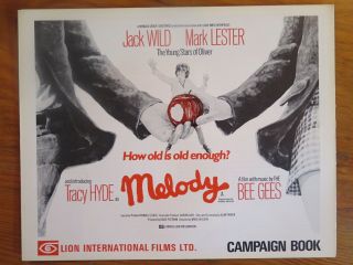 Melody 1971 Film Publicity Campaign Book The Bee Gees Jack Wild V2