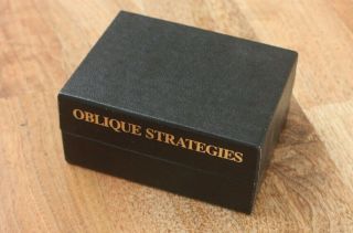 Rare 1975 Oblique Strategies Cards By Brian Eno/peter Schmidt (2001 Edition)