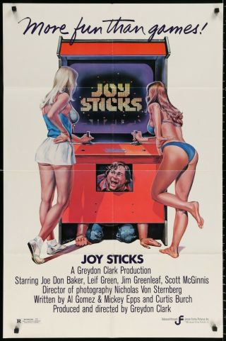 Joysticks (1983) - Movie Poster - Joe Don Baker Graydon Clark Comedy