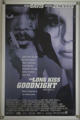 The Long Kiss Goodnight Ds Rolled Orig 1sh Movie Poster Geena Davis Action (1996)