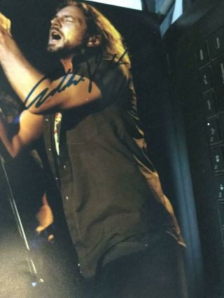 Eddie Vedder Pearl Jam Autographed 8 X 10 Photo W/coa