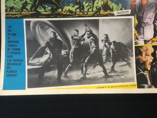 1965 PLANET OF THE VAMPIRES Barry Sullivan Authentic SPANISH MEXICAN LOBBY CARD 2