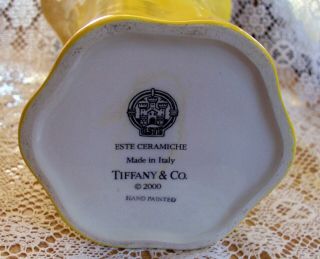 Vintage Tiffany & Co Este Ceramiche Vase Italy 2000 Estate Item 6