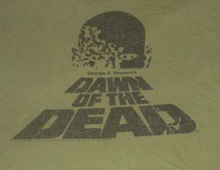 Dawn Of The Dead T Shirt L George Romero Zombie Zombies Tom Savini Gore