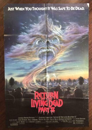 Return Of The Living Dead Part 2 1988 Zombie Horror Dead Movie Poster