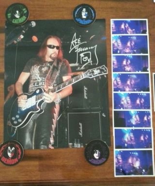 Kiss Ace Frehley Signed Poster