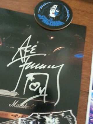 Kiss Ace Frehley signed poster 2