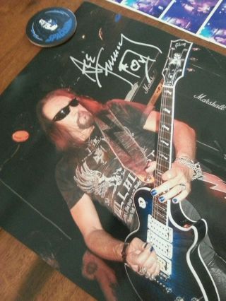 Kiss Ace Frehley signed poster 3