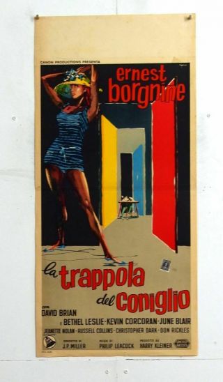 Italy Playbill - The Rabbit Trap - Ernest Borgnine - Us Comedy - B68 - 40
