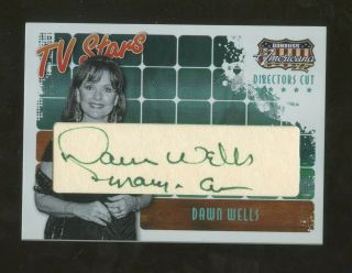 2008 Donruss Americana Tv Stars Dawn Wells Green Ink Auto 39/80