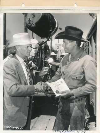 Glenn Ford Sheriff Jimmy Hicks Candid Vintage The Cowboy Key Book Photo