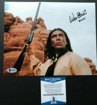 Wes Studi Hot signed autographed 8x10 photo Beckett BAS 2