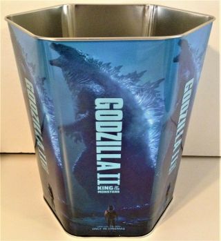 Godzilla: King Of Monsters Movie Theater Exclusive 130 Oz Metal Popcorn Tin