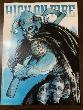 High On Fire Show Poster Hynes & Hall