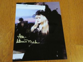 Stevie Nicks Autographed 8.  5x11 Photo Hand Signed