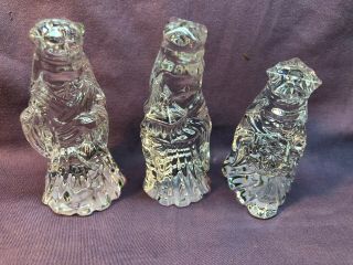 Waterford Crystal Marquis Miniature 3 " Nativity Figurines The 3 Wise Men