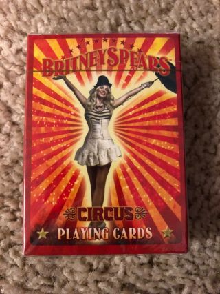 Britney Spears Circus Tour Playing Cards Rare
