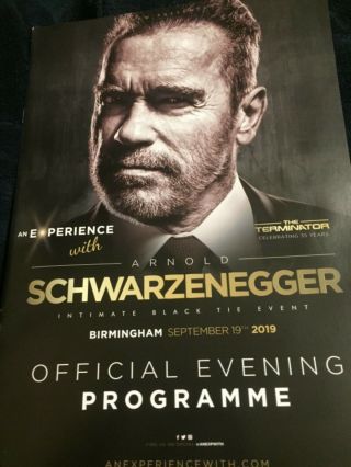 Arnold Schwarzenegger Official Programme Rare Commando Terminator