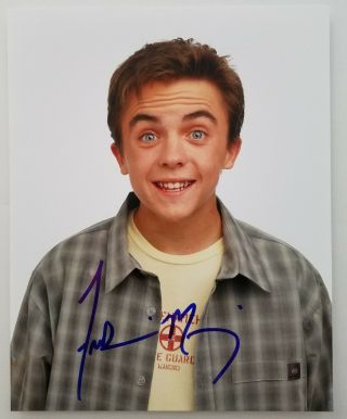 Frankie Muniz Signed 8x10 Photo Actor Malcolm In The Middle Agent Cody Banks Rad