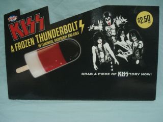 Kiss Peters Thunderbolt Promo Counter Top/ Freezer Display - Gene Simmons