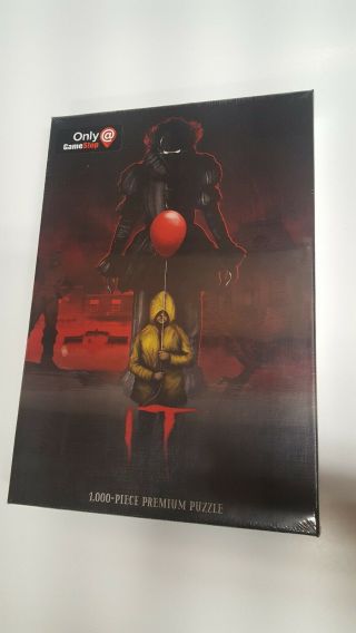 Pennywise It 19 " X 27 " 1000 Piece Puzzle " We All Float " Gamestop Only