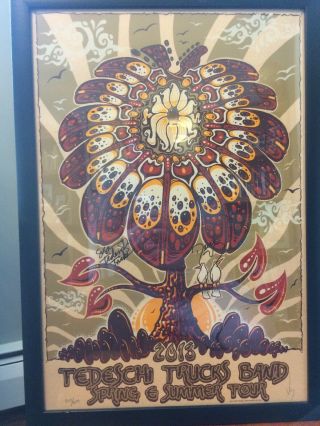 Autographed 2013 Tedeschi Trucks Band Screen Print / Poster Signed 307/600