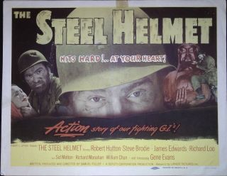 The Steel Helmet Lobby Title Card 1951 Sam Fuller Scarce