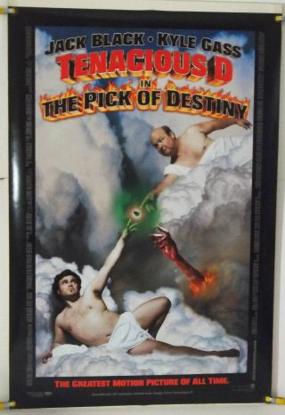 Tenacious D The Pick Of Destiny Ds Rolled Orig 1sh Movie Poster Jack Black 2006