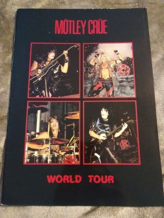 Motley Crue " Satd " Official Tourbook