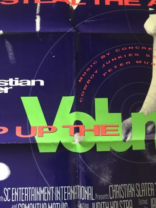 Pump Up The Volume Movie Poster Christian Slater 1990 27x40 3