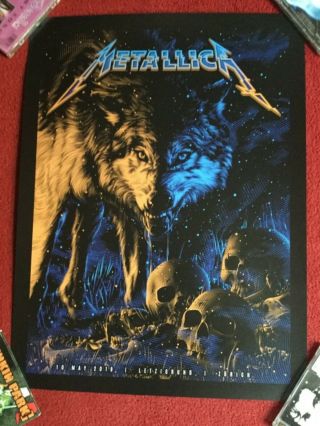 Metallica Zurich Concert Poster World Wired Tour 2019 By Tracie Ching