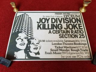 Joy Division/killing Joke A3 Tour Poster