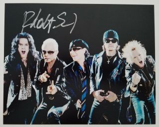 Rudolf Schenker Signed 8x10 Photo The Scorpions Lead Guitarist Metal Legend Rad